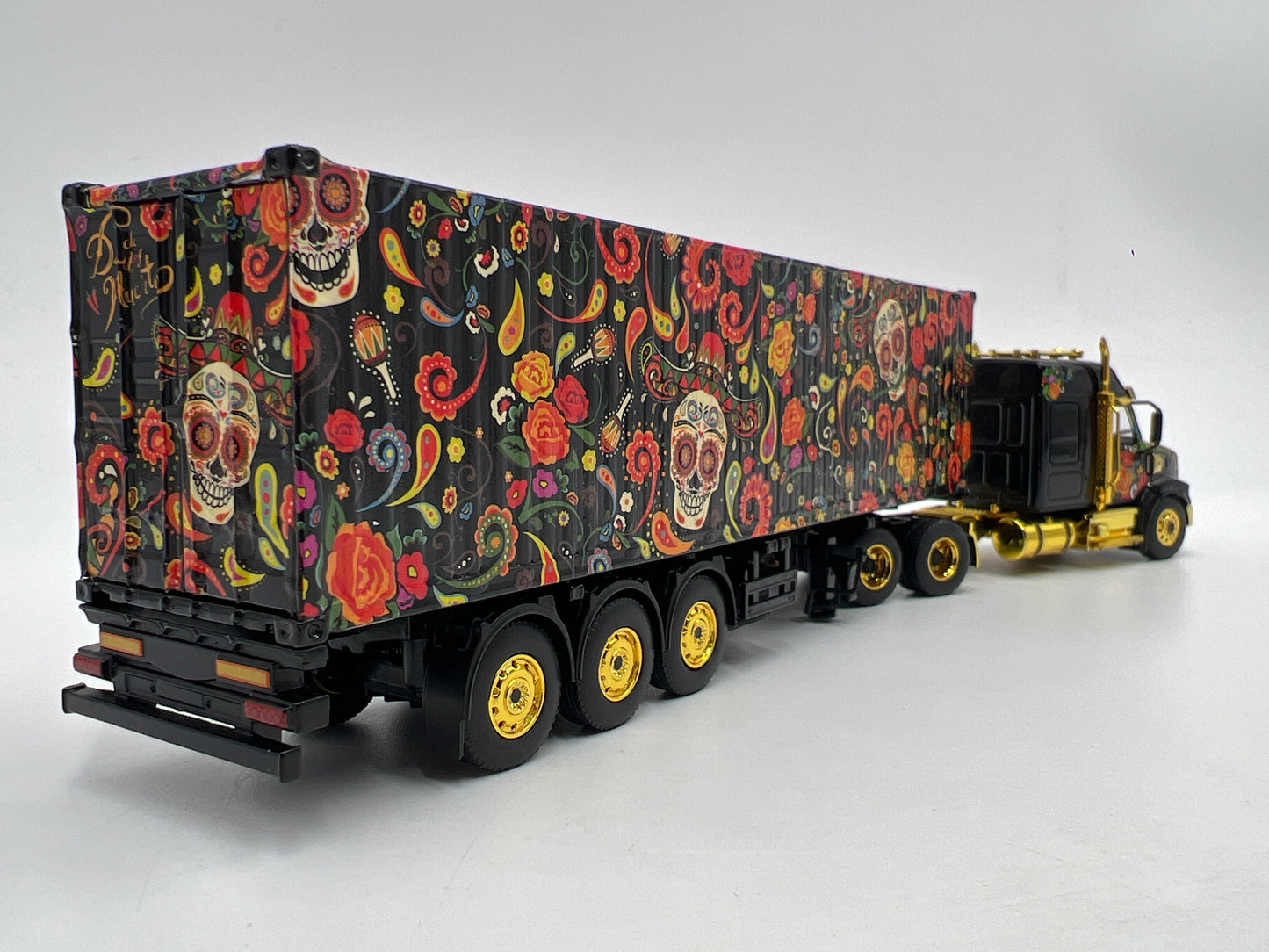 Mini GT #400 Western Star 49X W/40ft Container Dia De Los Muertos