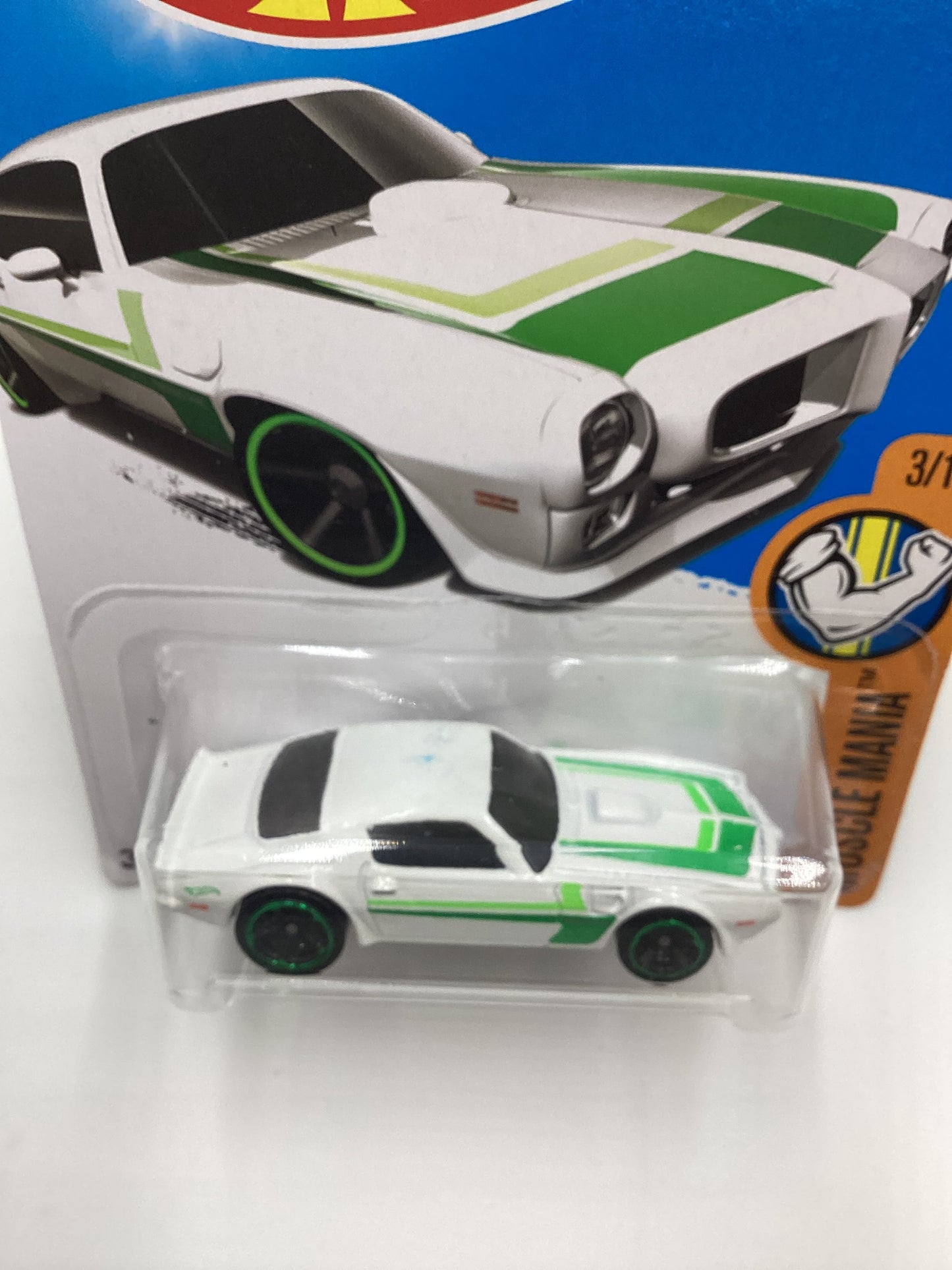 2019 Hot Wheels #123 73 Pontiac Firebird White Intl. Card 47G