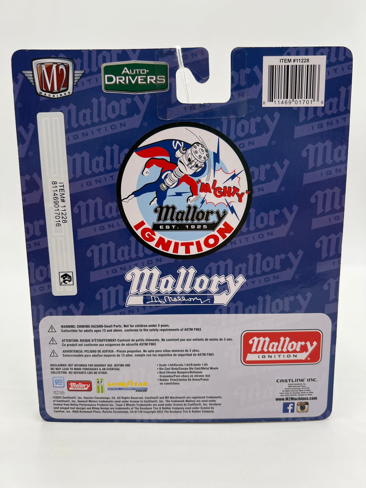 M2 Machines Auto-Drivers 1968 Pontiac Firebird 400 H.O. Mallory Ignition White R91 188Q