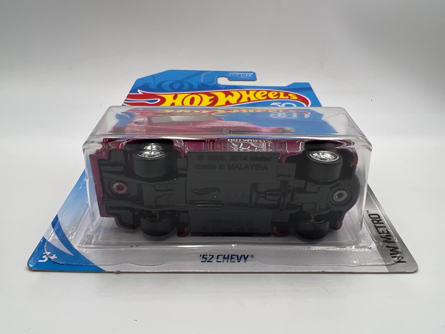 2018 Hot Wheels Super Treasure Hunt 52 Chevy Pink W/Protector