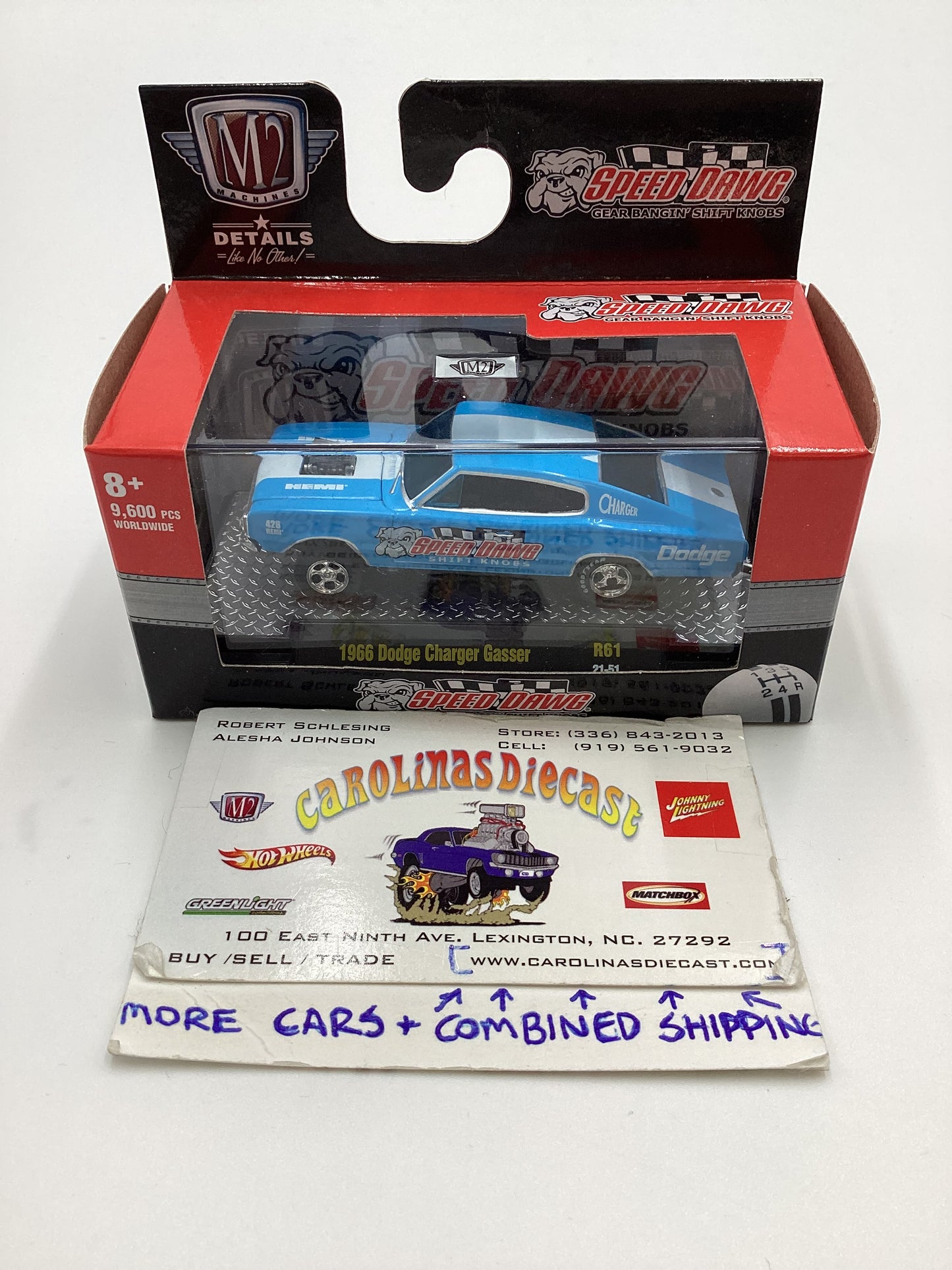 M2 Machines Speed Dawg 1966 Dodge Charger Gasser Blue R61