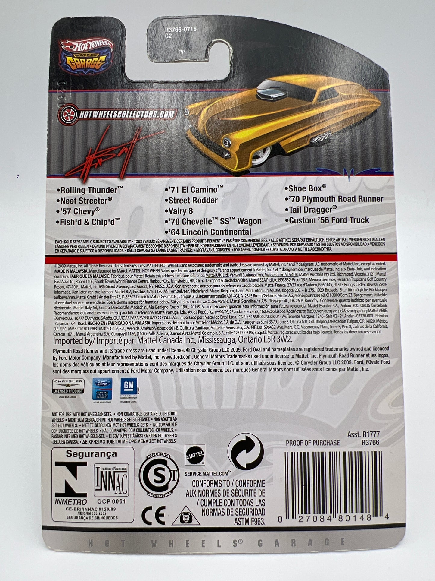 Hot Wheels Premium Waynes Garage #1 Neet Streeter Antifreeze 241G