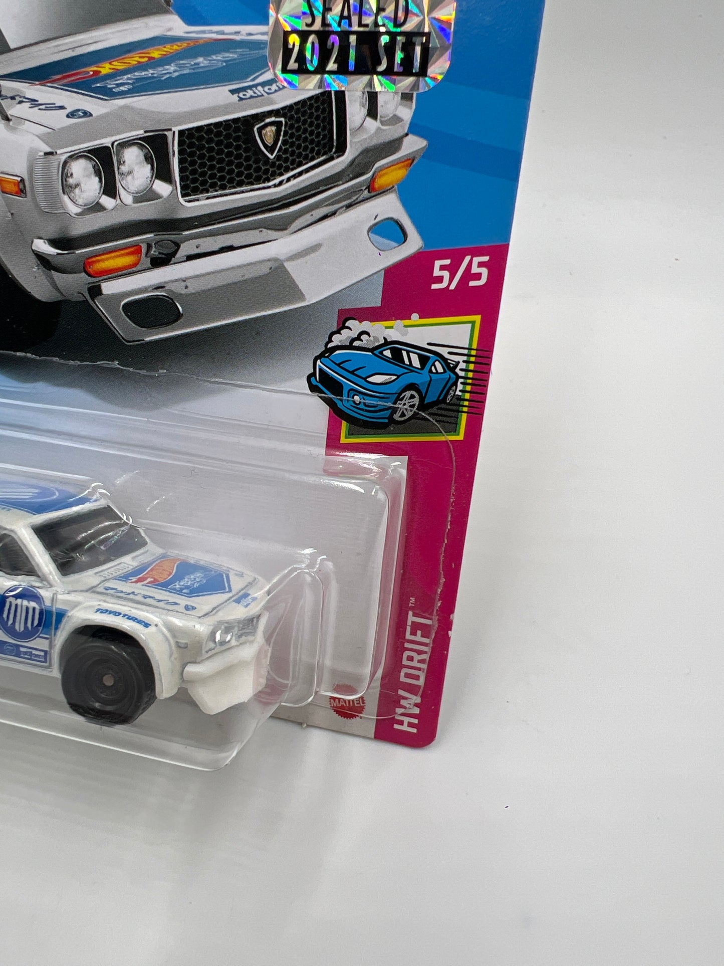2021 Hot Wheels Factory Sealed Super Treasure Hunt #137 Mazda RX-3 White W/Protector