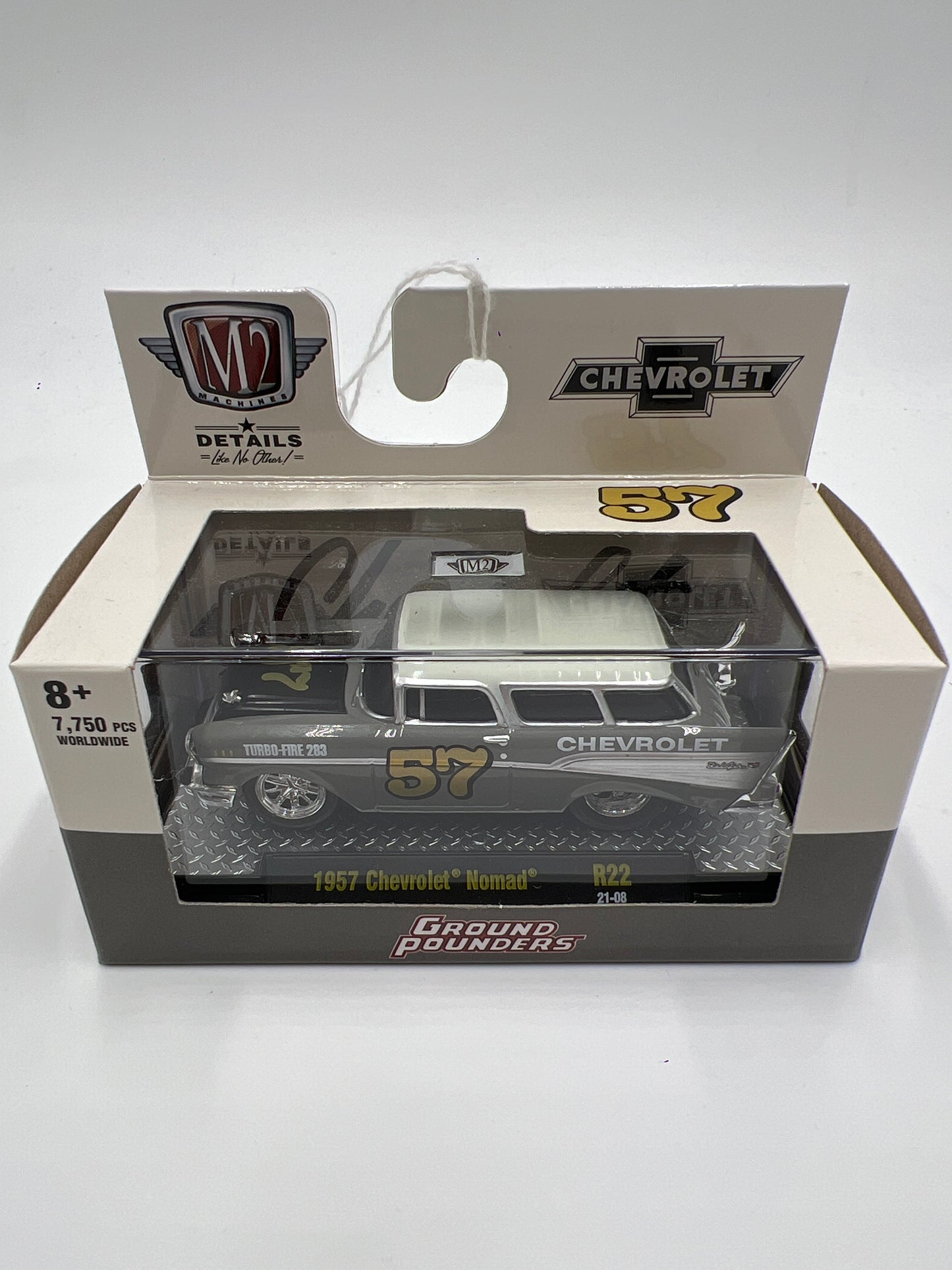 M2 Machines Ground Pounders 1957 Chevrolet Nomad Gray R22