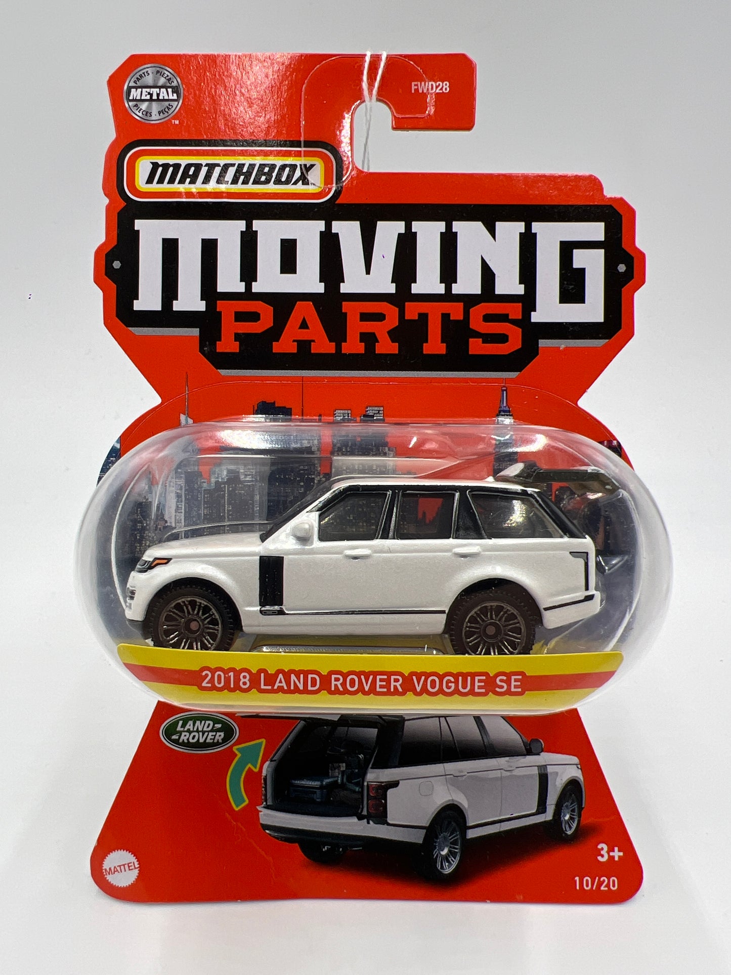 Matchbox Moving Parts #10 2018 Land Rover Vogue SE White 167J