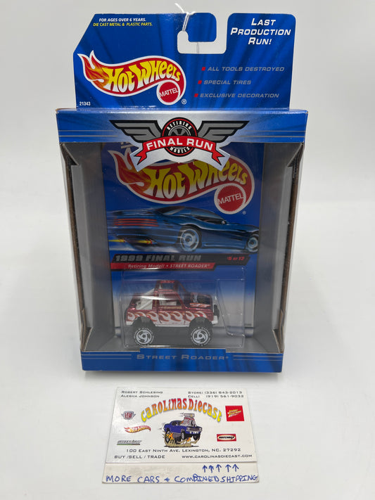 1999 Hot Wheels Final Run #5 Street Roader Red/White