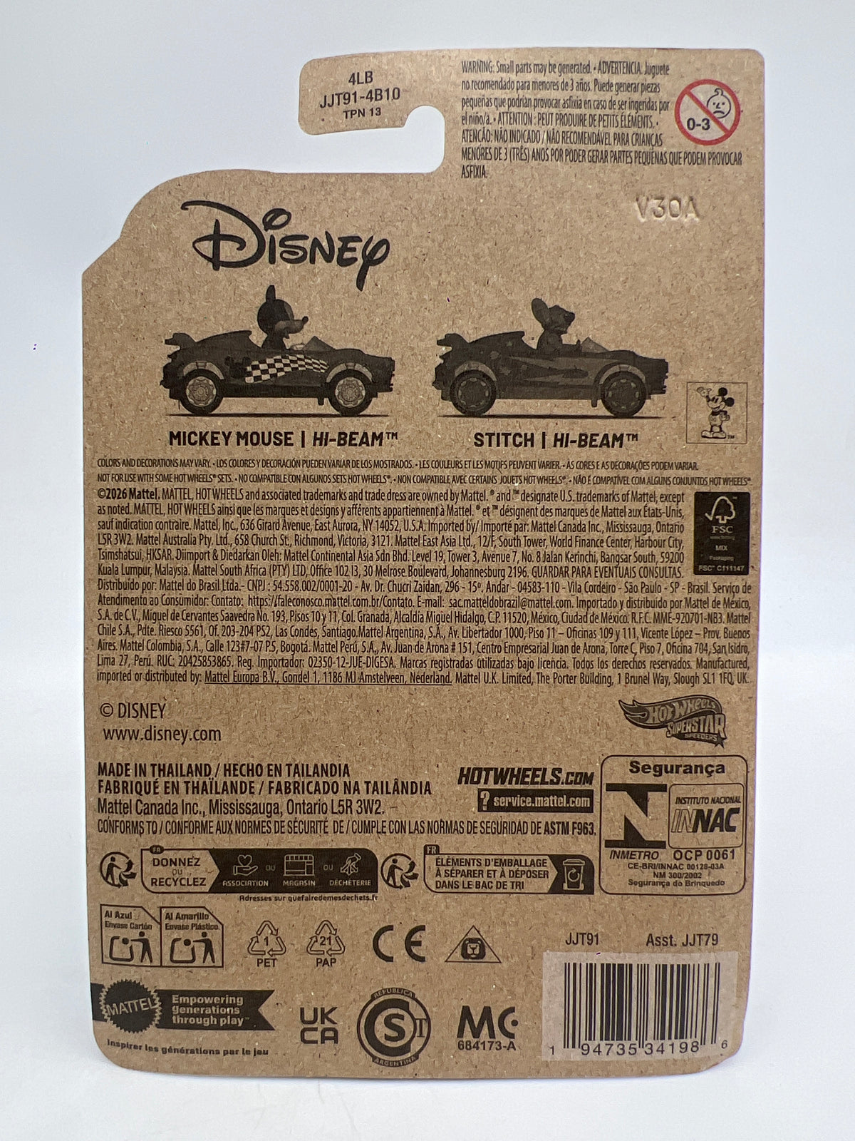 2026 Hot Wheels Superstar Speeders Mickey Mouse & Hi-Beam 160o