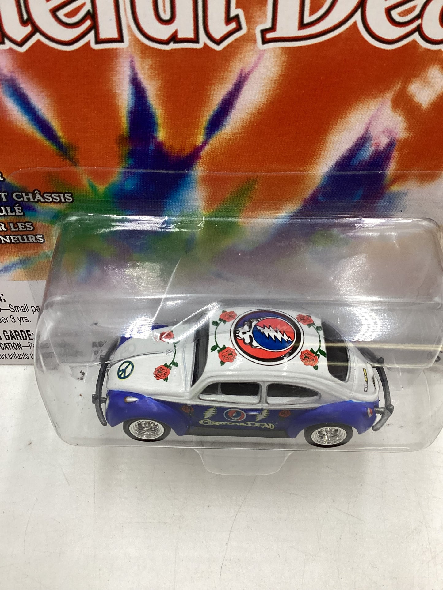 Johnny Lightning Grateful Dead 1966 Volkswagen Beetle Blue/White