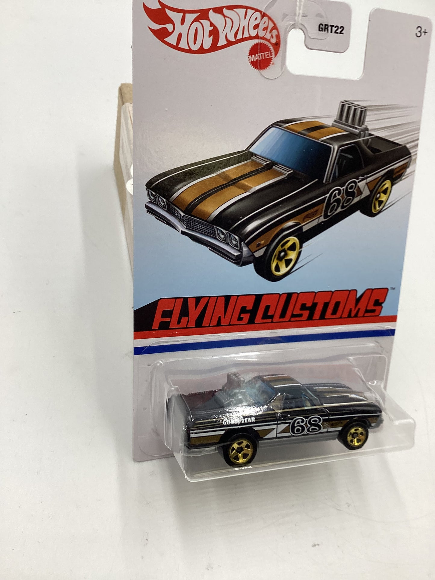 Hot Wheels Target Exclusive Flying Customs 68 El Camino Black 154G