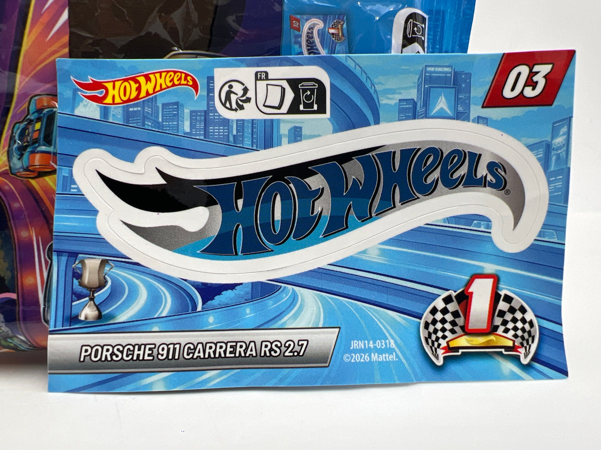2027 Hot Wheels Mystery Models Series 1 #3 CHASE Porsche 911 Carrera RS 2.7 Silver