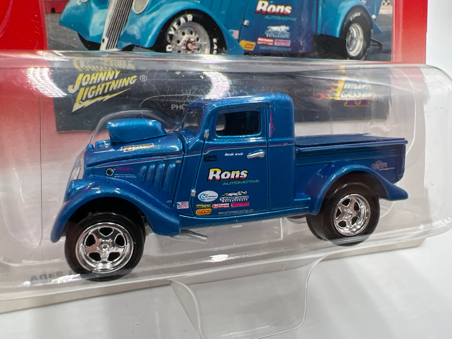 Johnny Lightning Willys Gassers 1933 Willys Monte Grubb Blue 221E