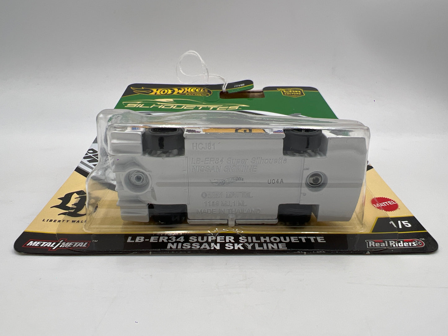 Hot Wheels Premium Car Culture Silhouettes #1 LB-ER34 Super Silhouette Nissan Skyline LBWK White 258C