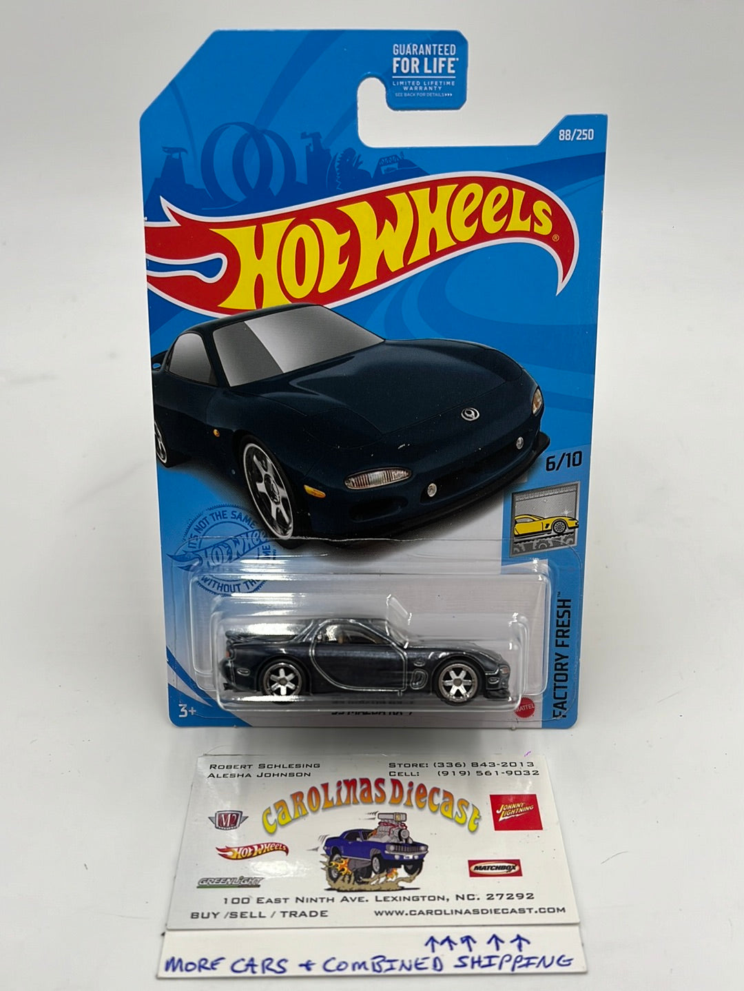 Hot Wheels 2021 Super Treasure Hunt ‘95 Mazda RX7 #88 w/protector