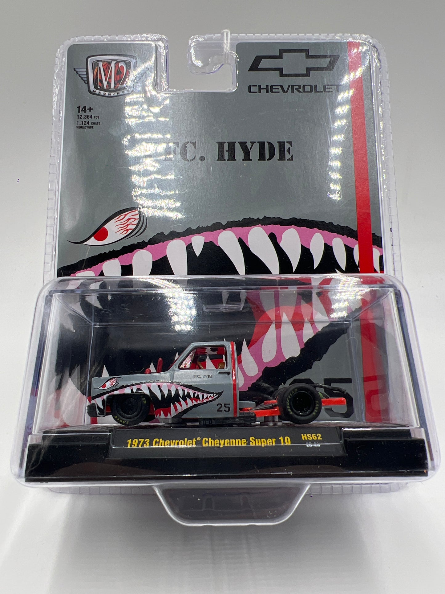 2025 M2 Machines Hobby Exclusive PFC Hyde 1973 Chevrolet Cheyenne Super 10 Gray HS62