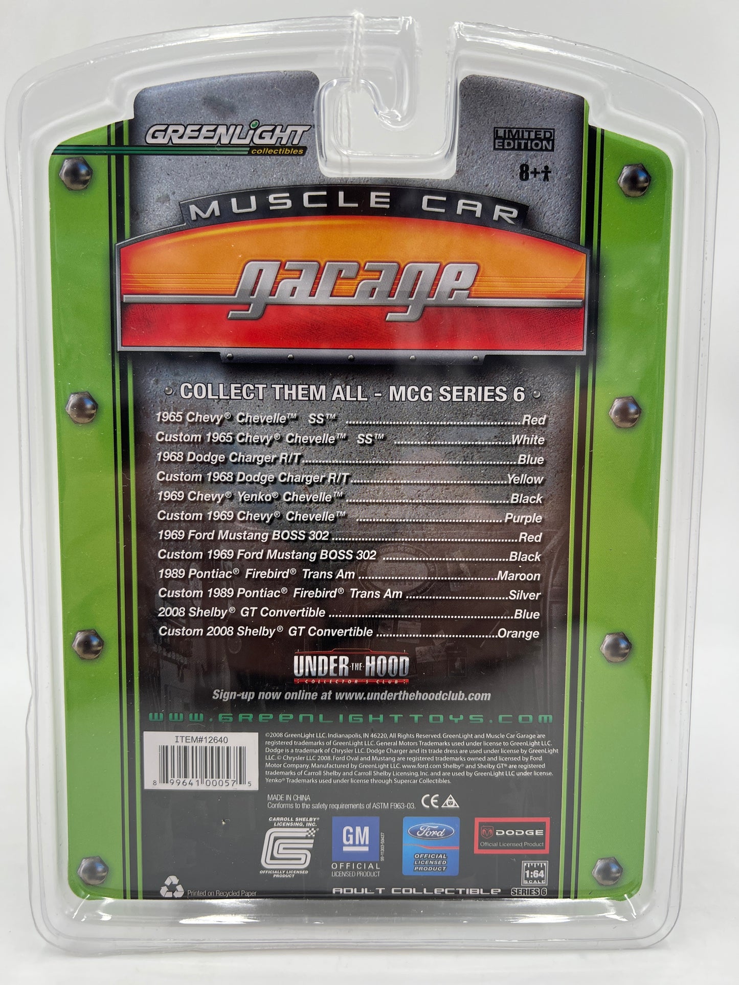 Greenlight Muscle Car Garage Series 6 1965 Chevy Chevelle SS Red 176E