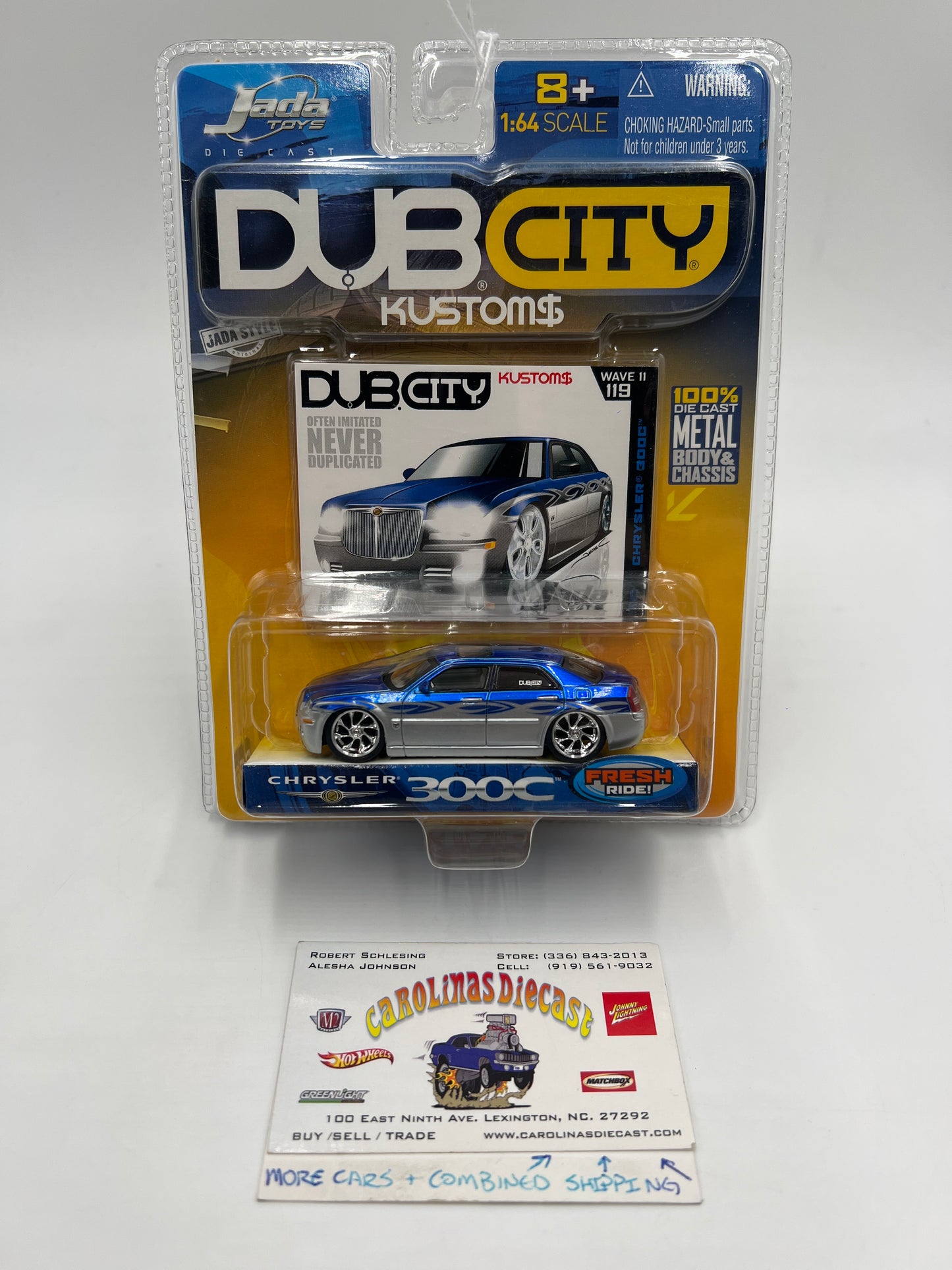 Jada Toys Dub City Kustoms Wave 11 #119 Chrysler 300C Silver/Blue SR