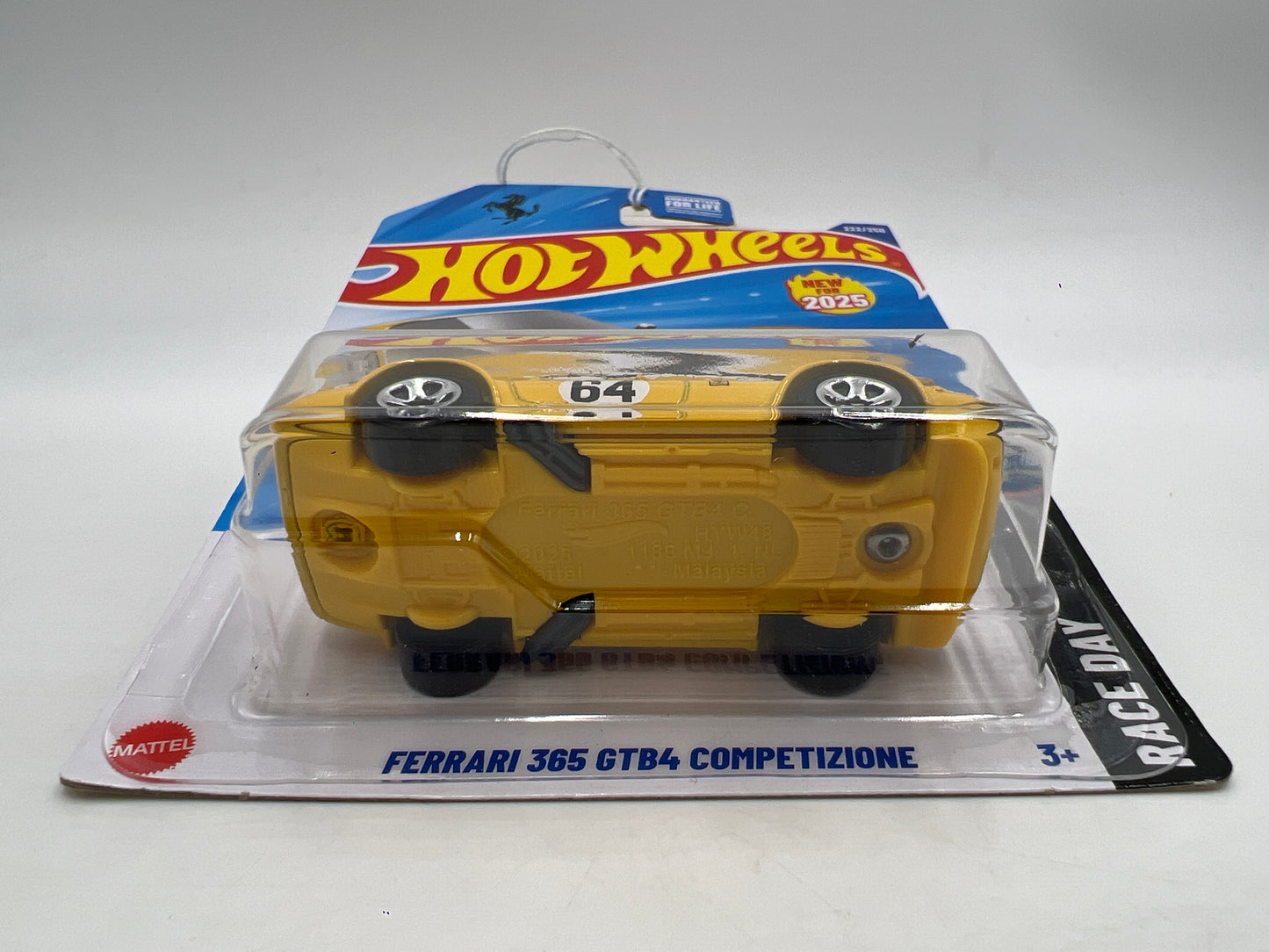 2025 Hot Wheels Q Case Race Day #222 Ferrari 365 GTB4 Competizione Yellow SR