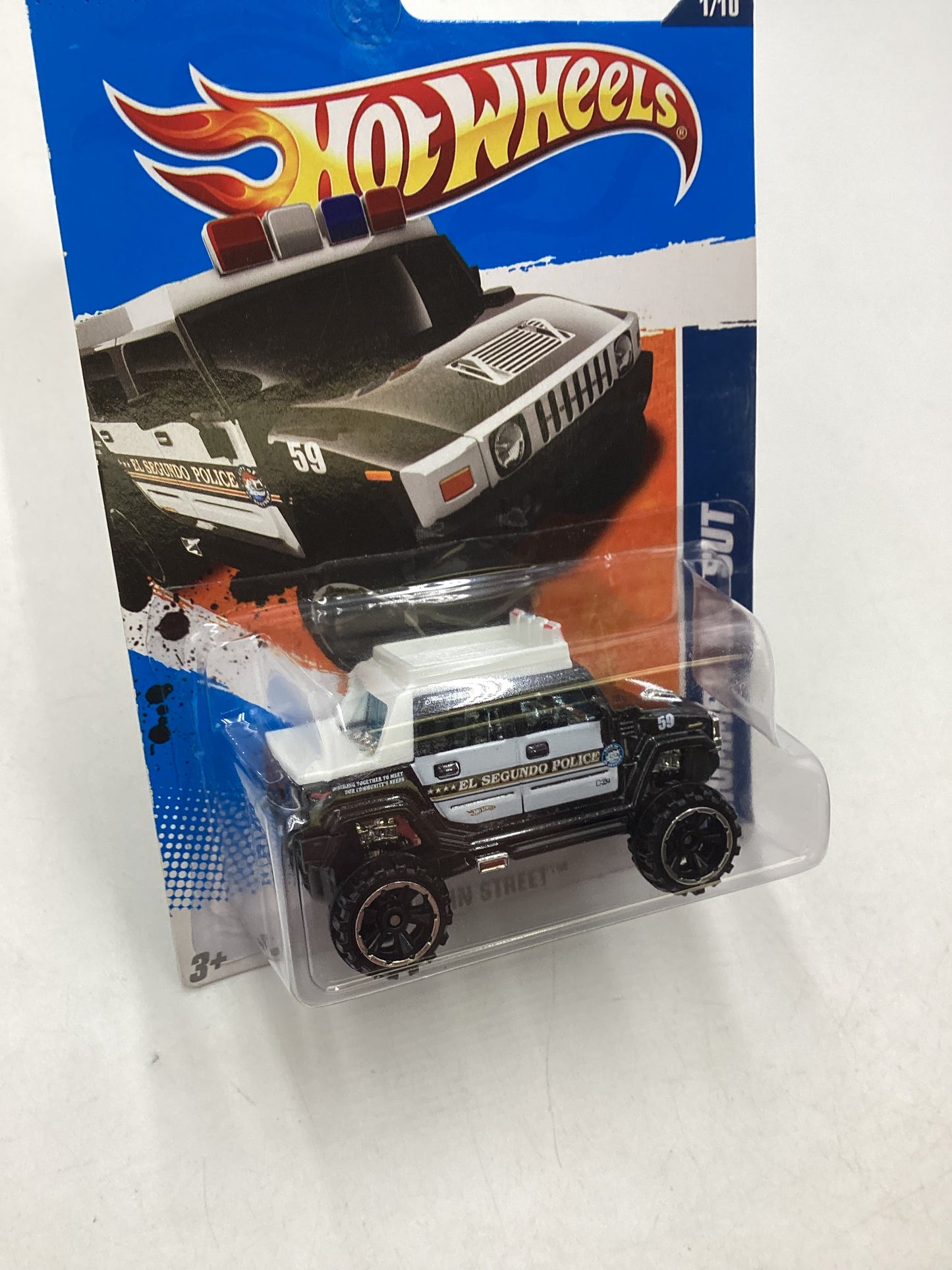 2011 Hot wheels #161 Hummer H2 SUT Police Black 47i