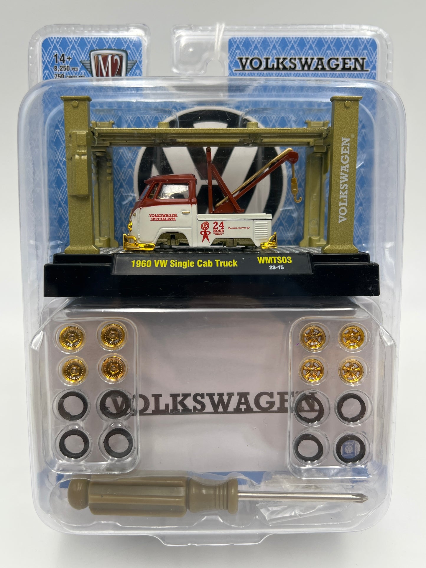 M2 Machines WMTS03 Model Kits CHASE Walmart Exclusive 1960 VW Single Cab Truck