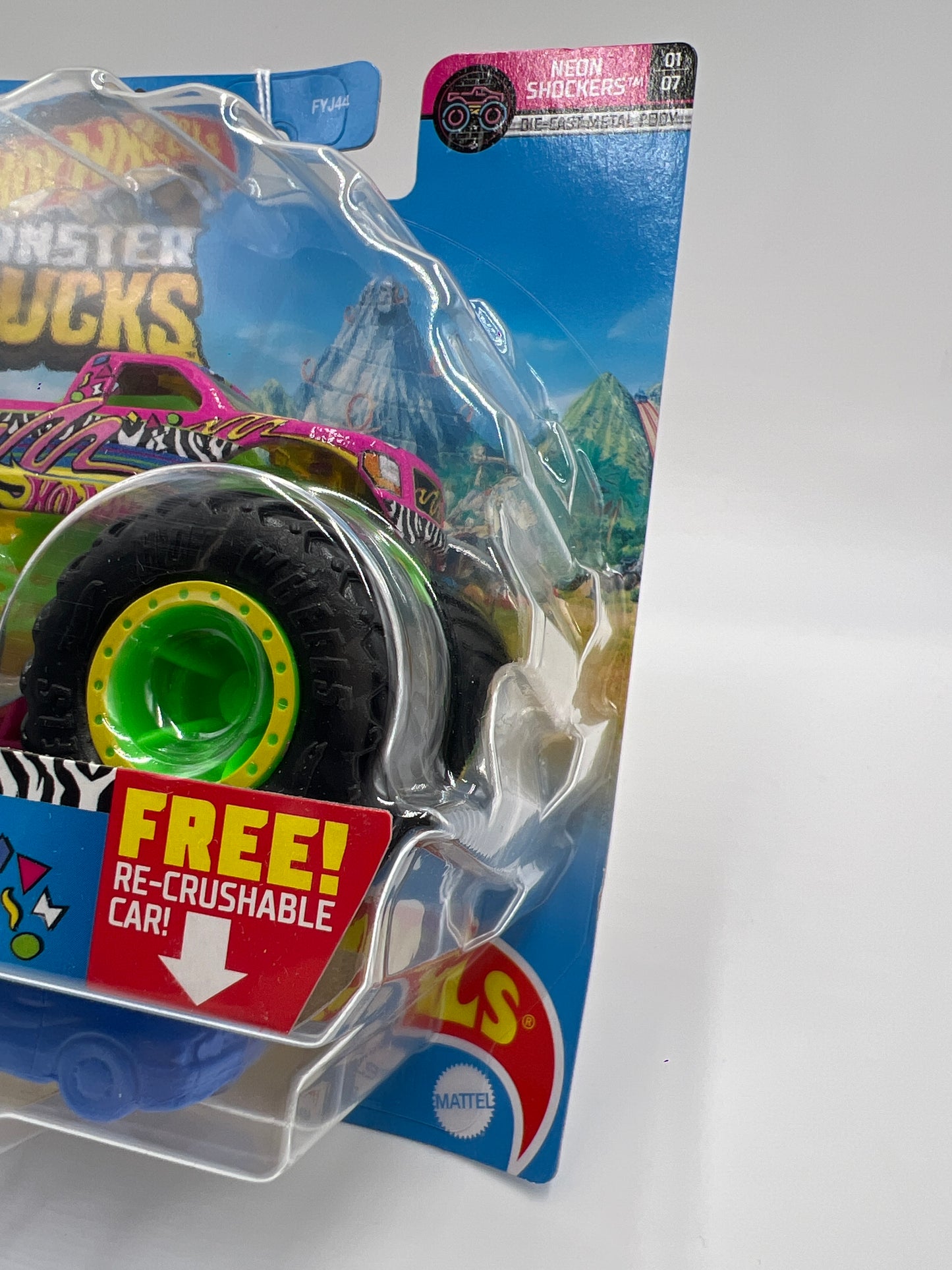 2021 Hot Wheels Monster Trucks Neon Shockers #5 Torque Terror 126G