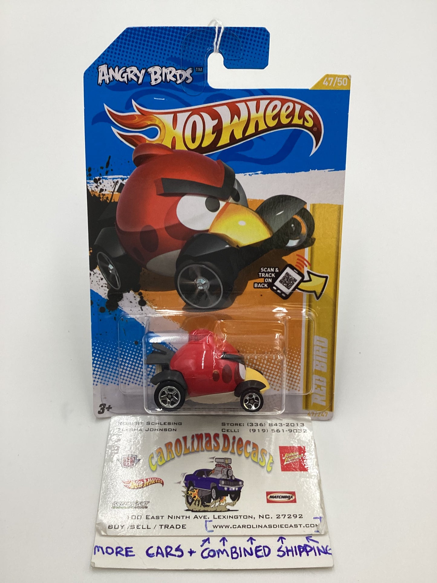 2012 Hot Wheels #47 Red Bird new model angry birds 115E