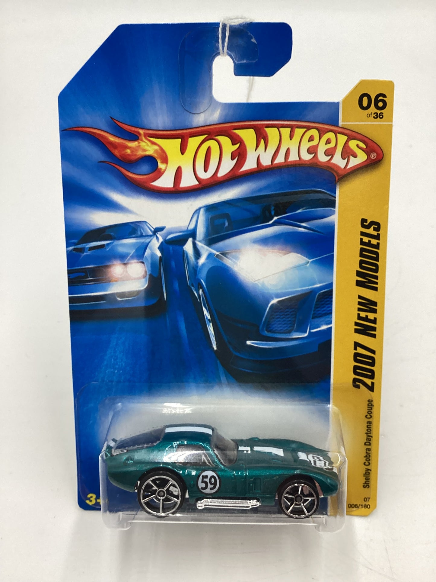 2007 Hot Wheels New Models #6 Shelby Cobra Daytona Coupe Teal 21A