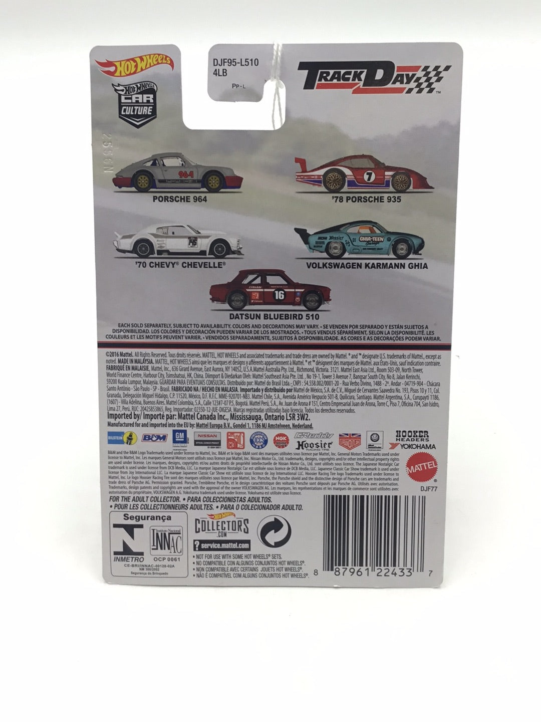 Hot wheels Track Day 70 Chevy Chevelle 3/5 B5