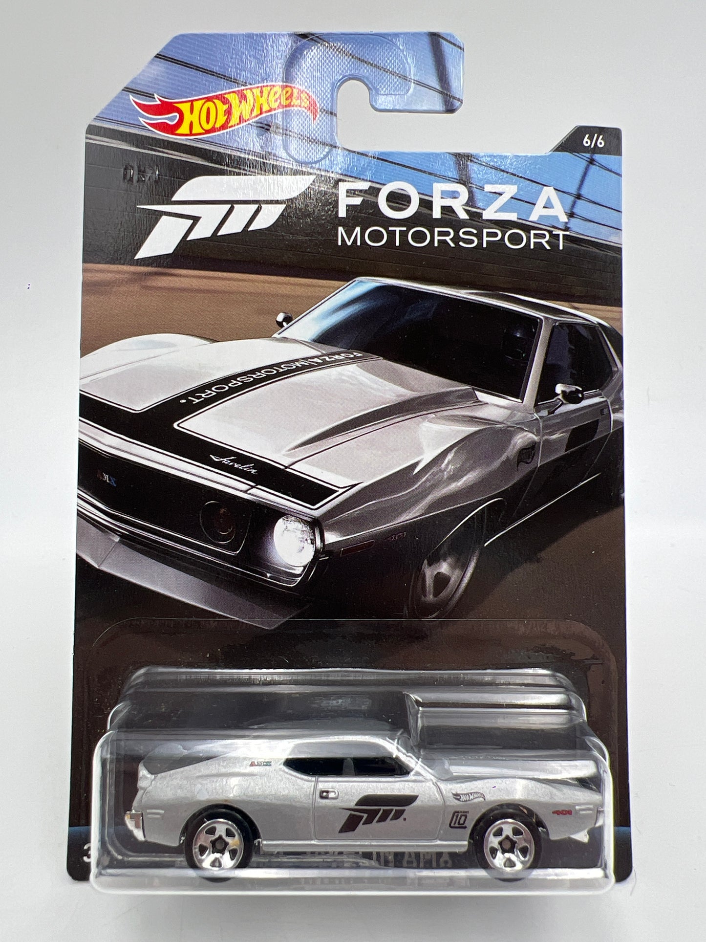 Hot Wheels Forza Motorsport #6 AMC Javelin AMX Silver 167R