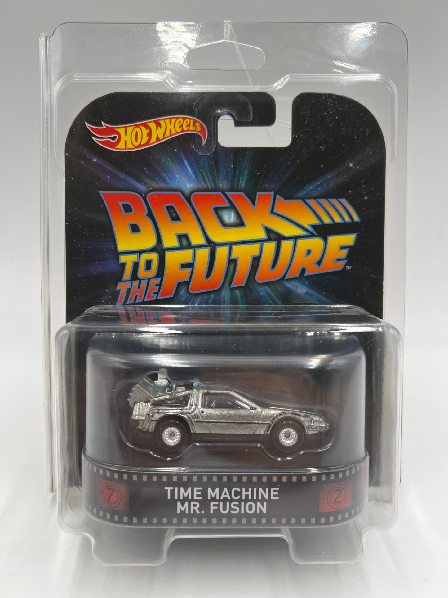 Hot Wheels Premium Retro Entertainment Back To The Future Time Machine Mr Fusion W/Protector