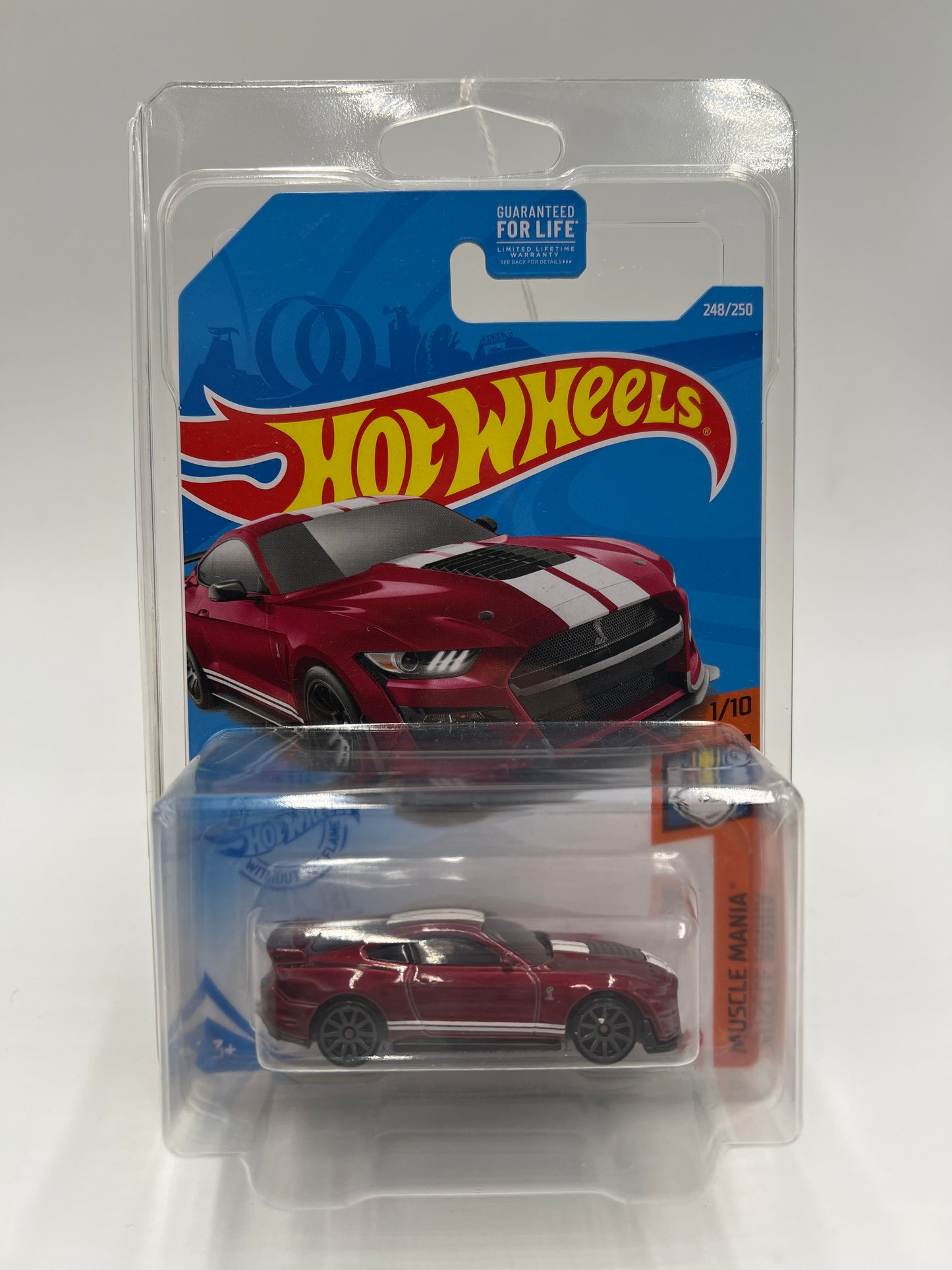Hot Wheels GameStop Exclusive #248 2020 Ford Mustang Shelby GT500 Red W/Protector