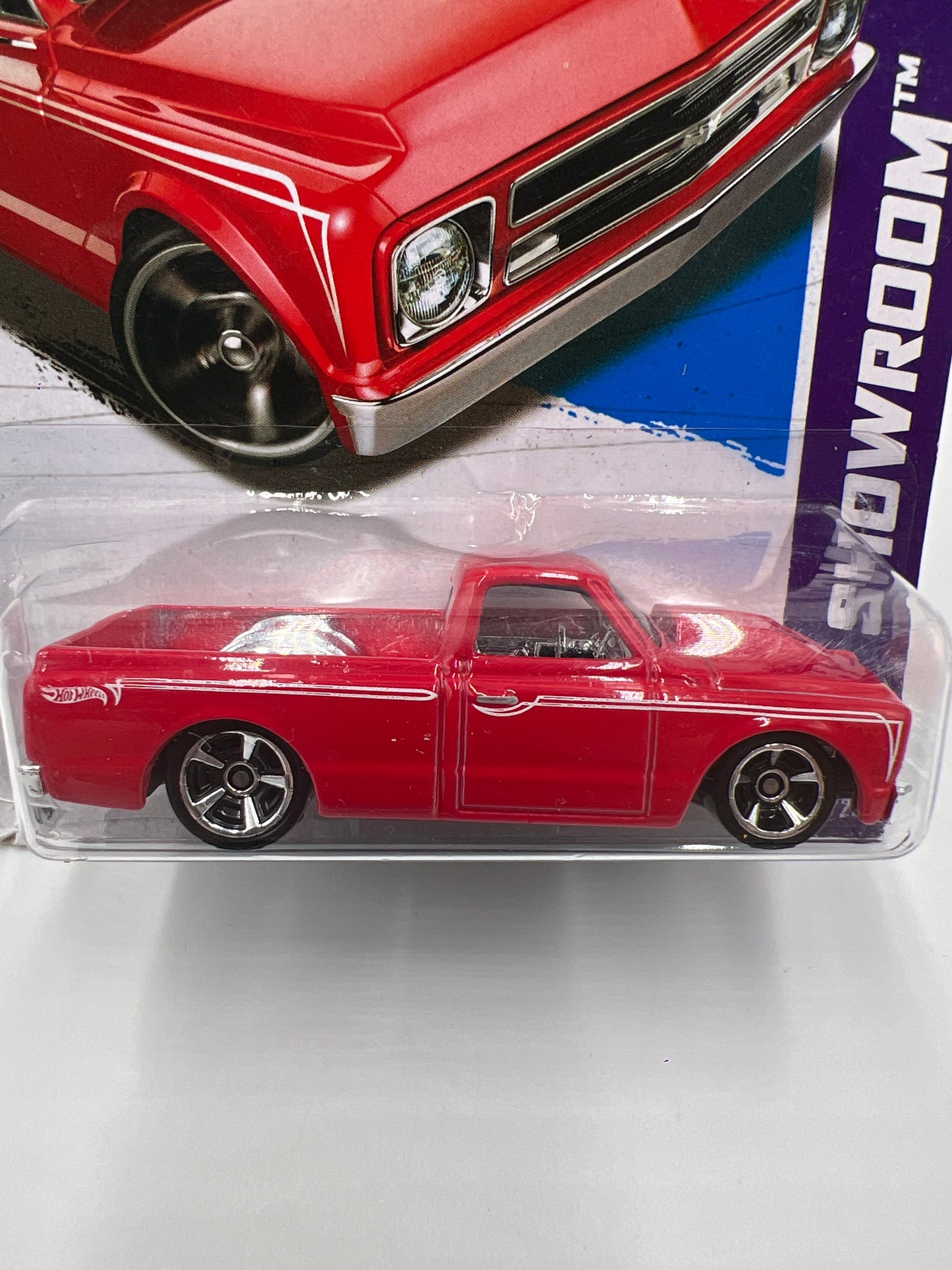 2013 Hot Wheels Showroom #170 67 Chevy C10 Red International Card