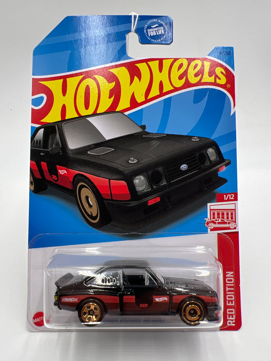 2023 Hot Wheels Target Exclusive Red Edition #4 Ford Escort RS2000 Black 146H