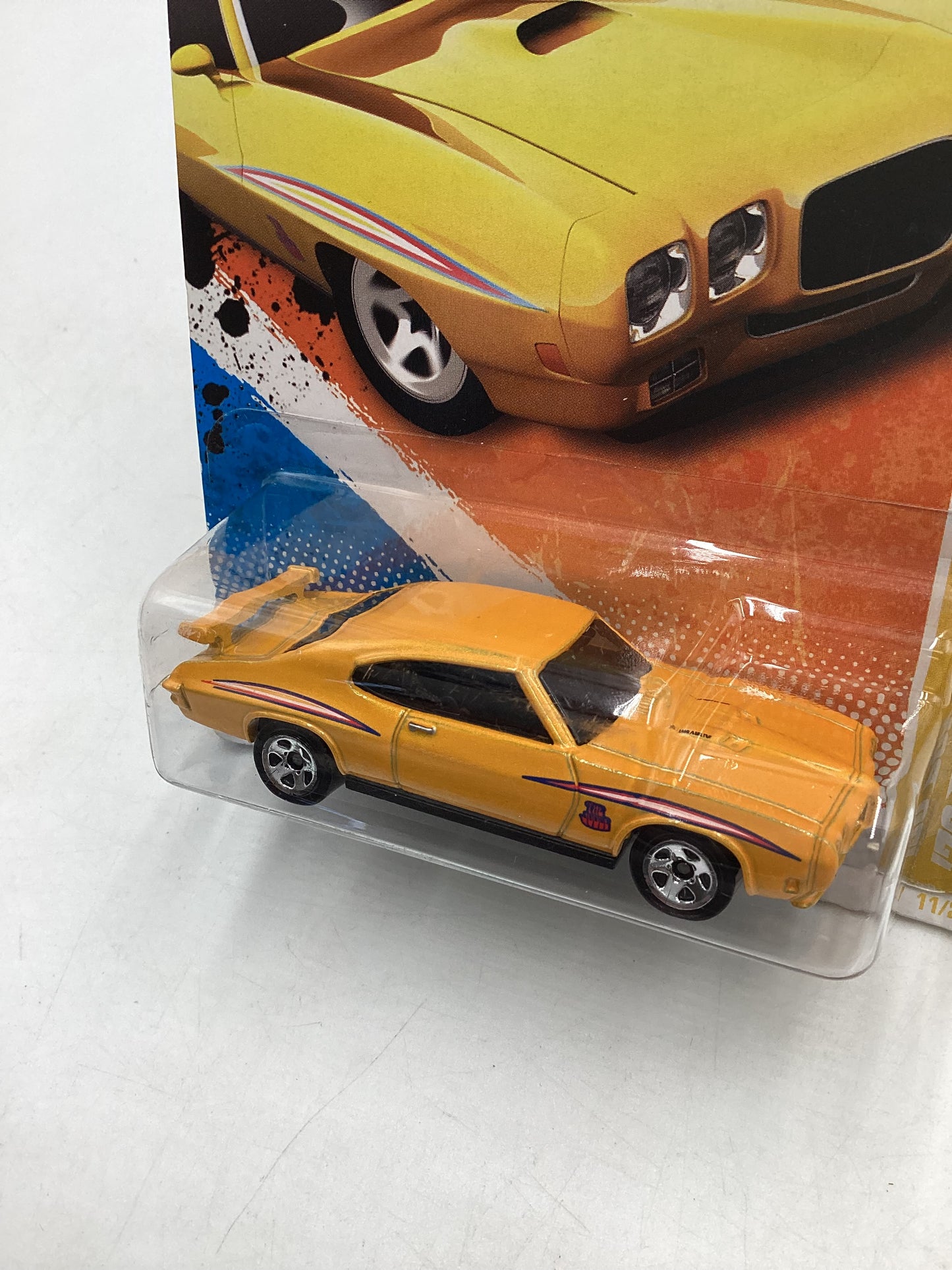 2011 Hot Wheels #11 70 Pontiac GTO Judge Yellow 47G