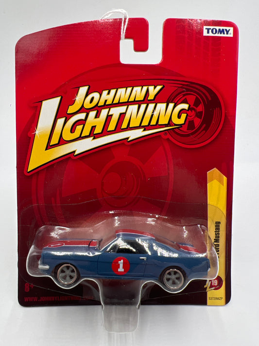 Johnny Lightning Small Card 1965 Ford Mustang Blue