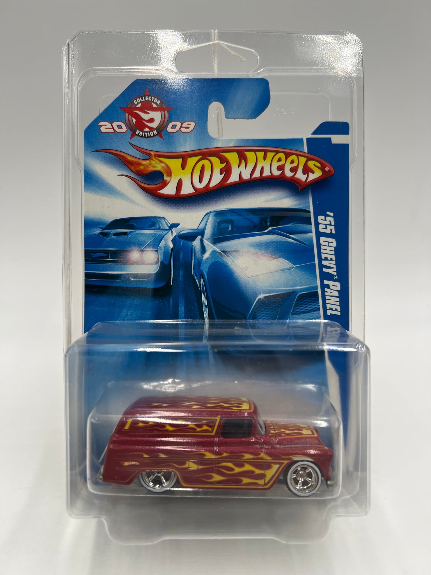 2009 Hot Wheels Kmart Mail In Promo #1 55 Chevy Panel Red W/Protector