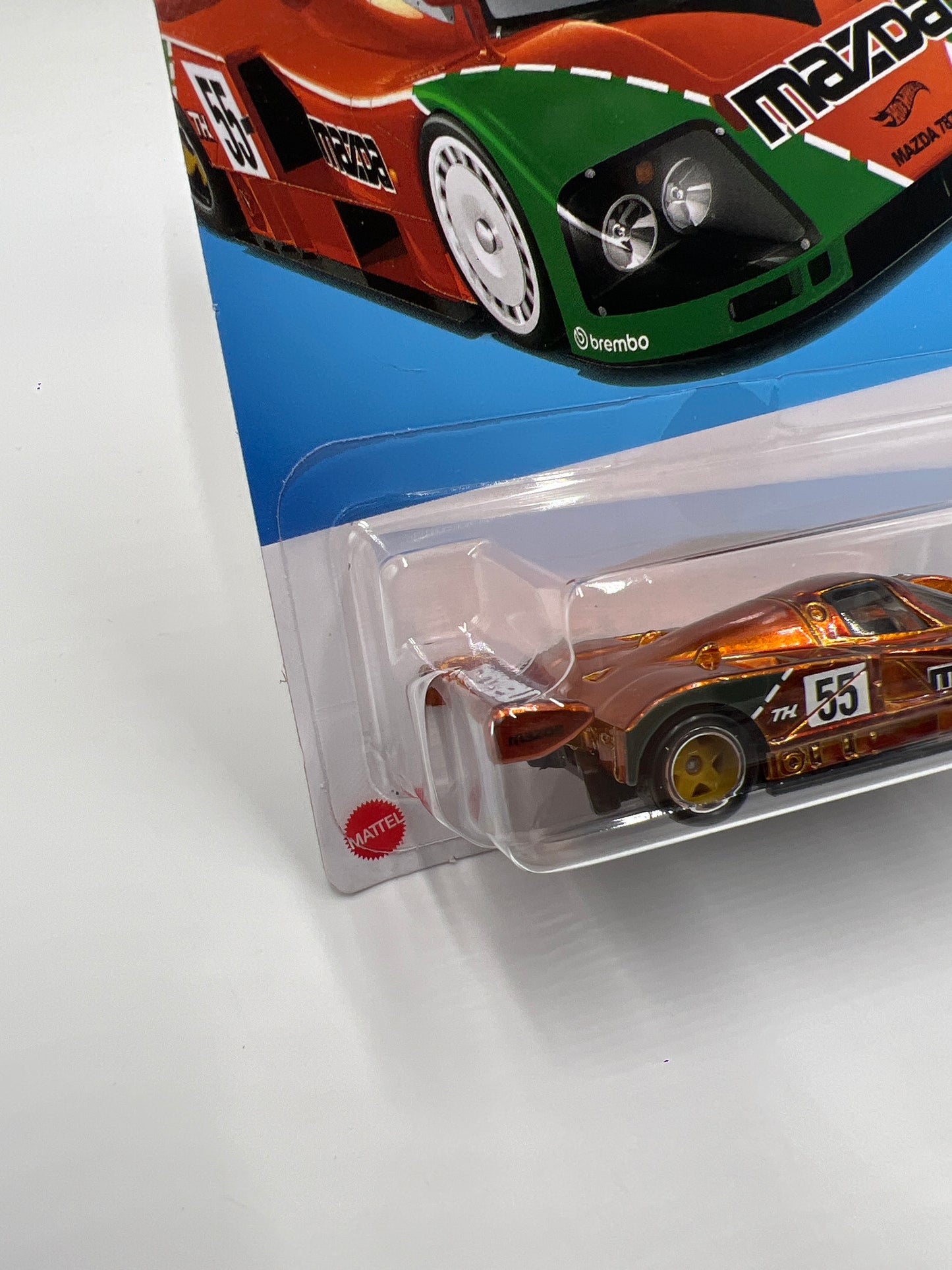 2024 Hot Wheels Super Treasure Hunt #144 Mazda 787B Orange W/Protector