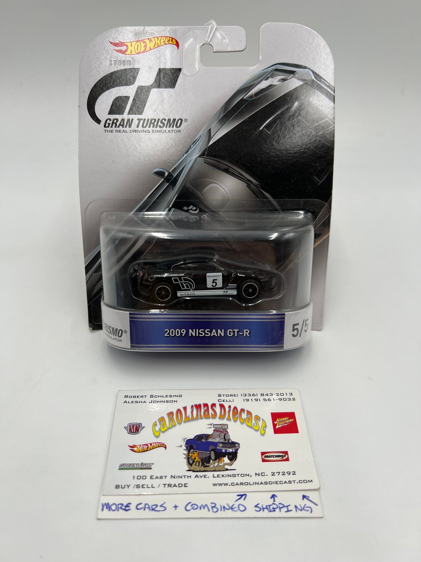 Hot Wheels Retro Entertainment Gran Turismo #5 2009 Nissan GT-R Black