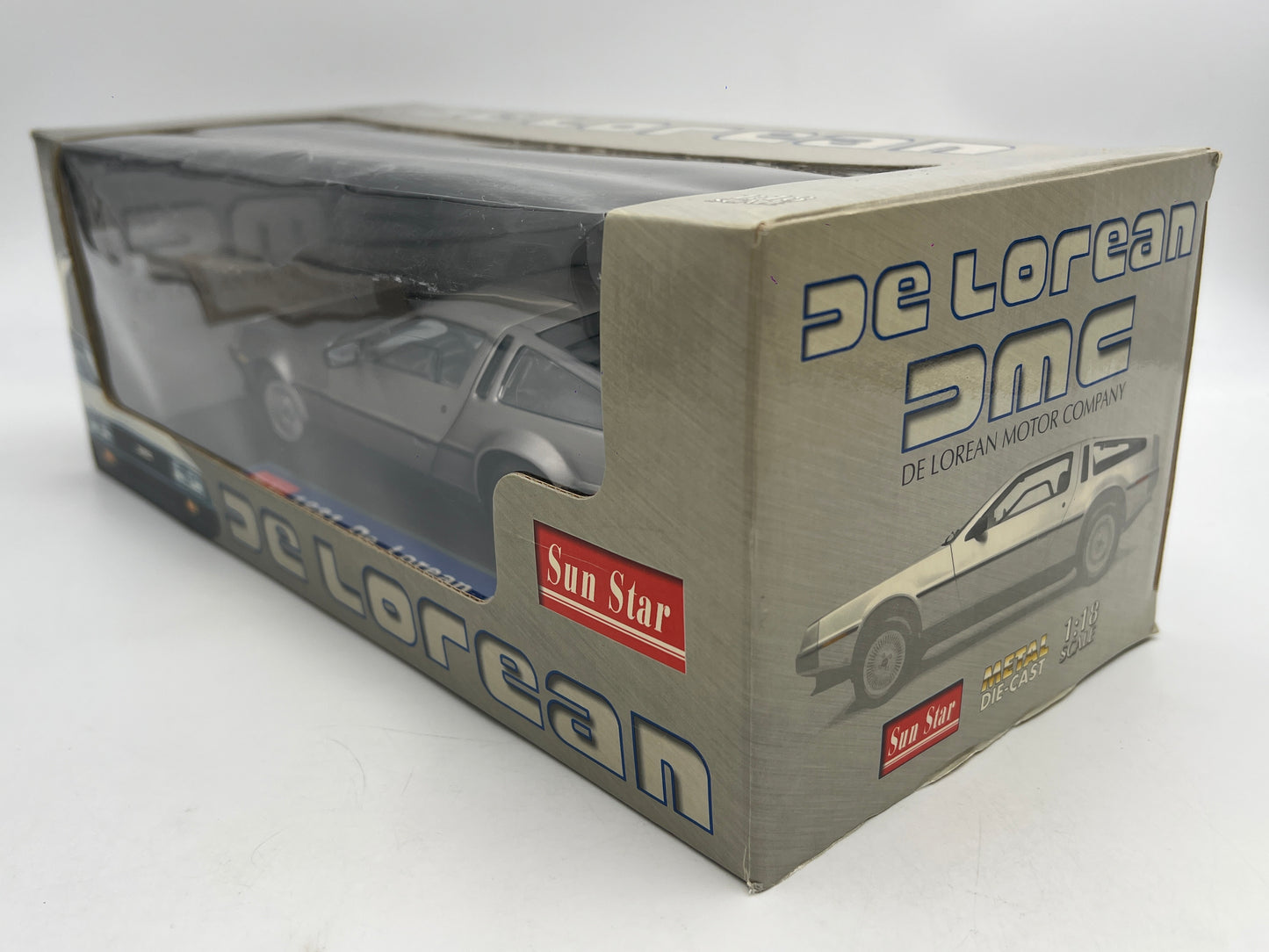 Sun Star 1:18 Scale 1981 DMC DeLorean LK Silver