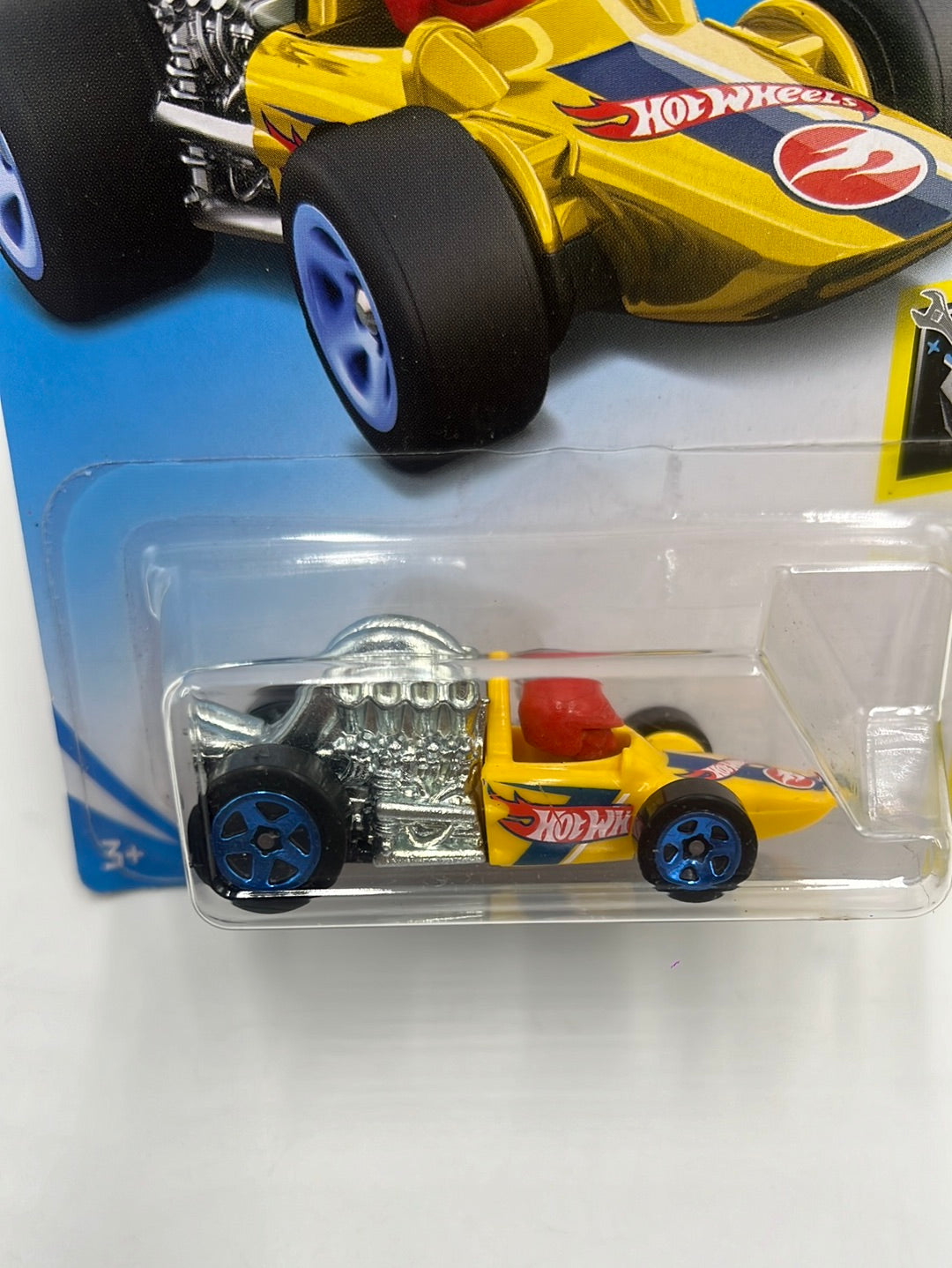 2019 Hot Wheels Treasure Hunt #163 Head Starter Yellow 277G