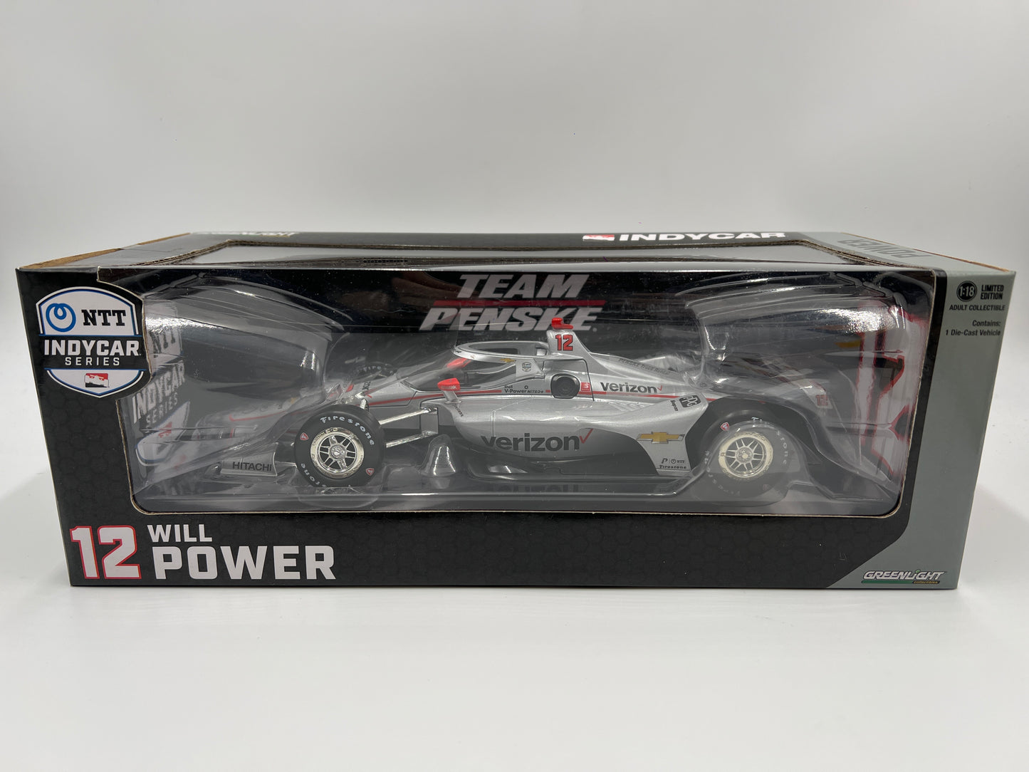 Greenlight 1:18 NTT Indycar Series Will Power #12 Team Penske Silver