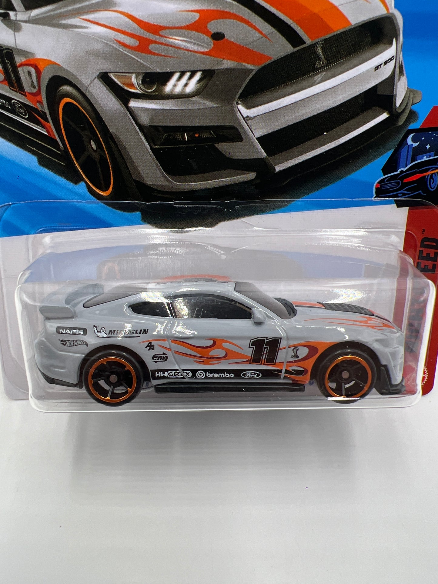 2026 Hot Wheels A Case Nightspeed #10 2020 Ford Mustang Shelby GT500 Gray 22B
