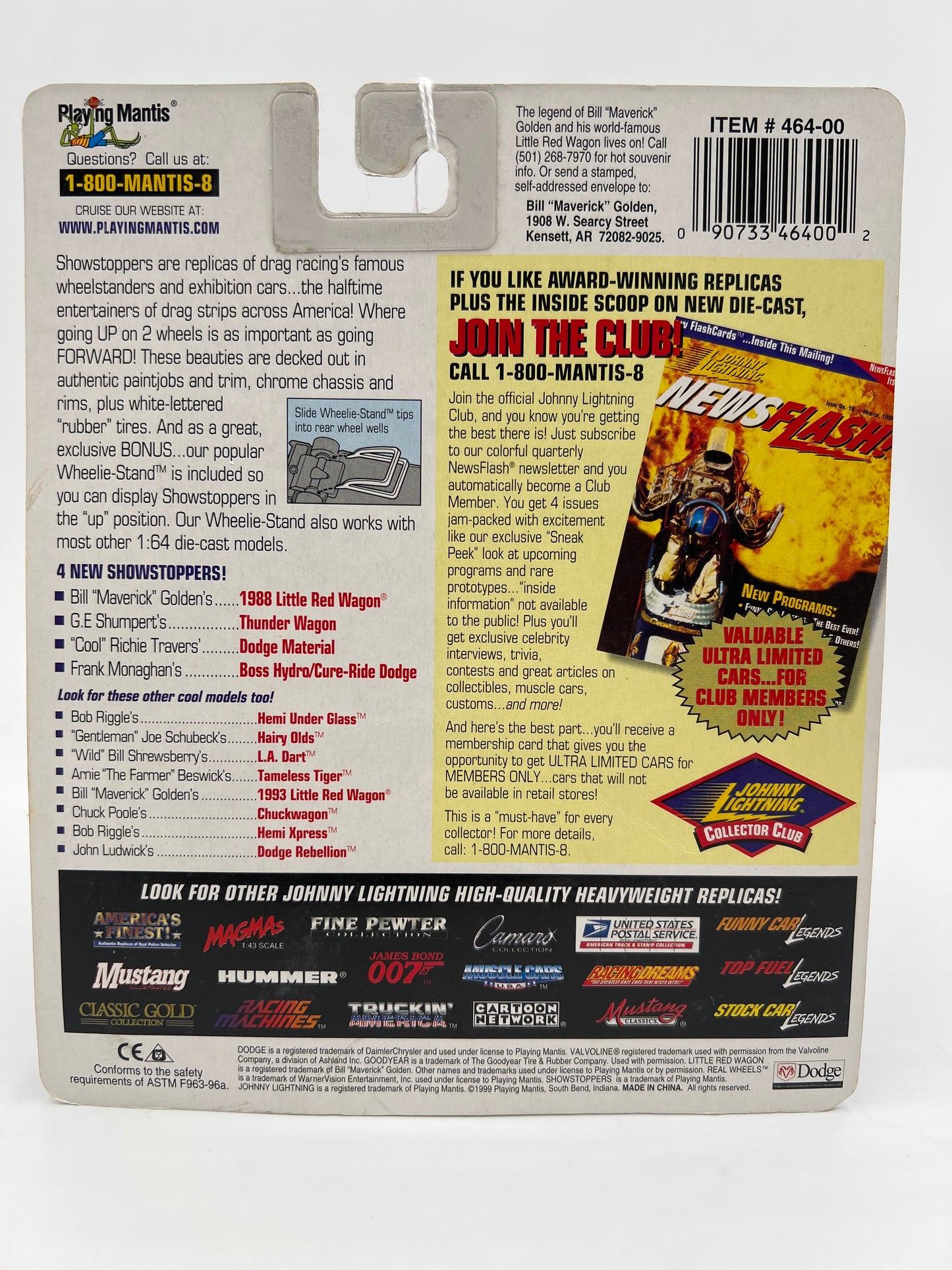 Johnny Lightning White Lightning Chase Show Stoppers G.E. Shumperts Dodge Thunder Wagon