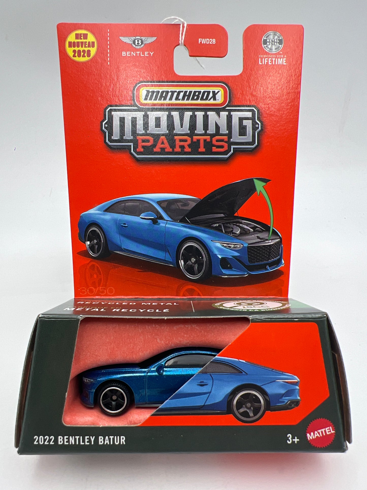 2026 Matchbox Moving Parts #30 2022 Bentley Batur Blue 219E