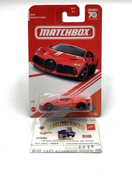 2023 matchbox 70 years Target 2018 Bugatti Divo #2