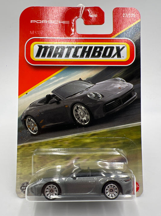 2025 Matchbox #27 Porsche 911 Carrera Cabriolet Silver 209E