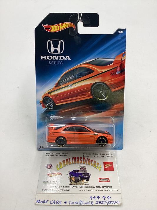 2018 HW Honda Series #3 Honda Civic SI Orange