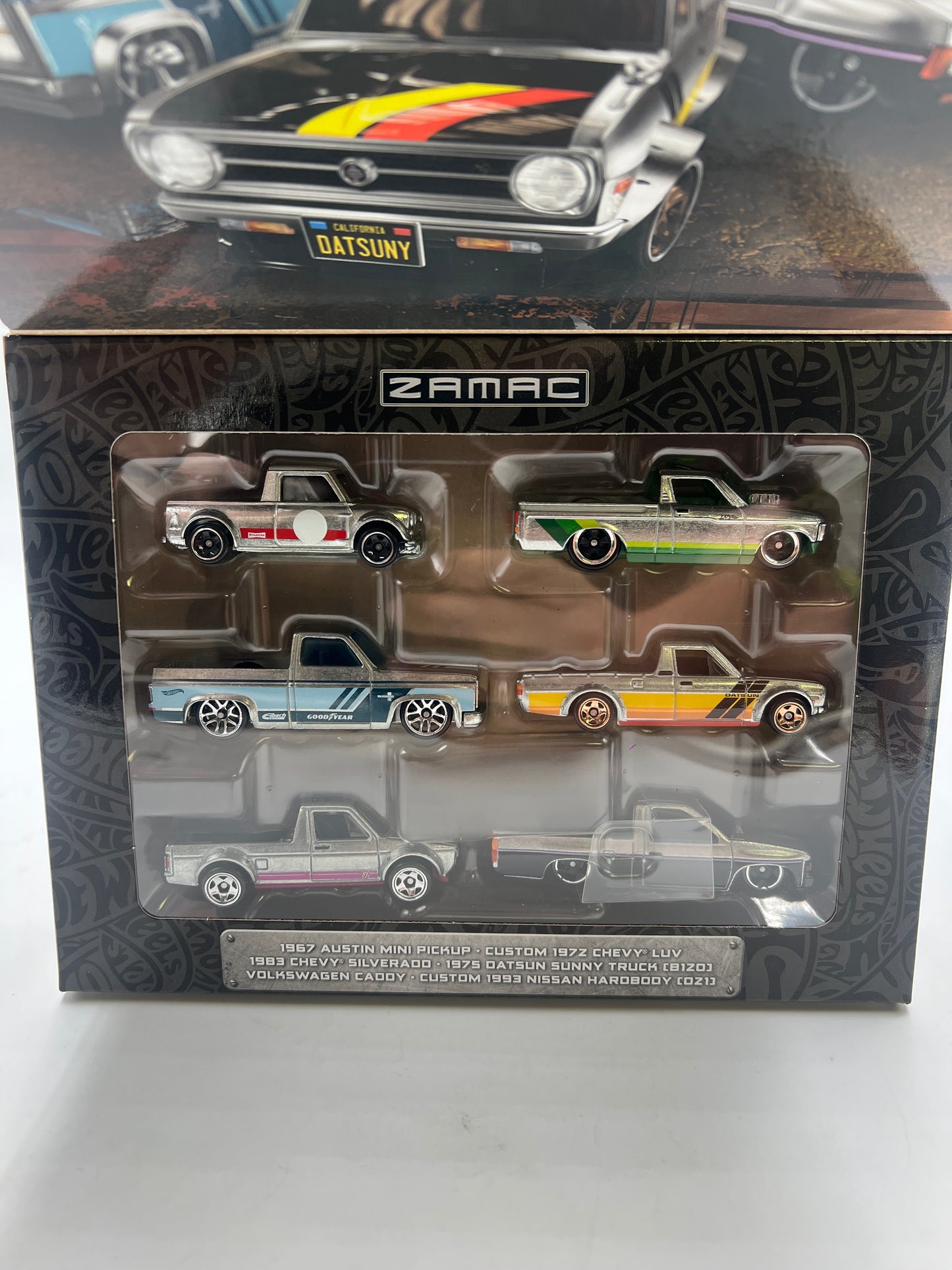 2024 Hot Wheels Walmart Exclusive Zamac Trucks Box Set of 6