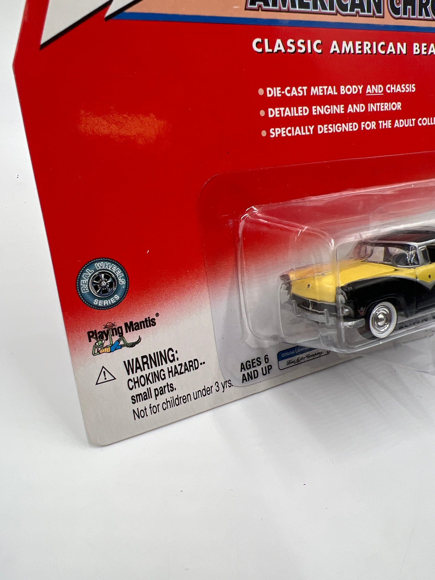 Johnny Lightning American Chrome 1955 Ford Crown Victoria Black/Yellow 220C