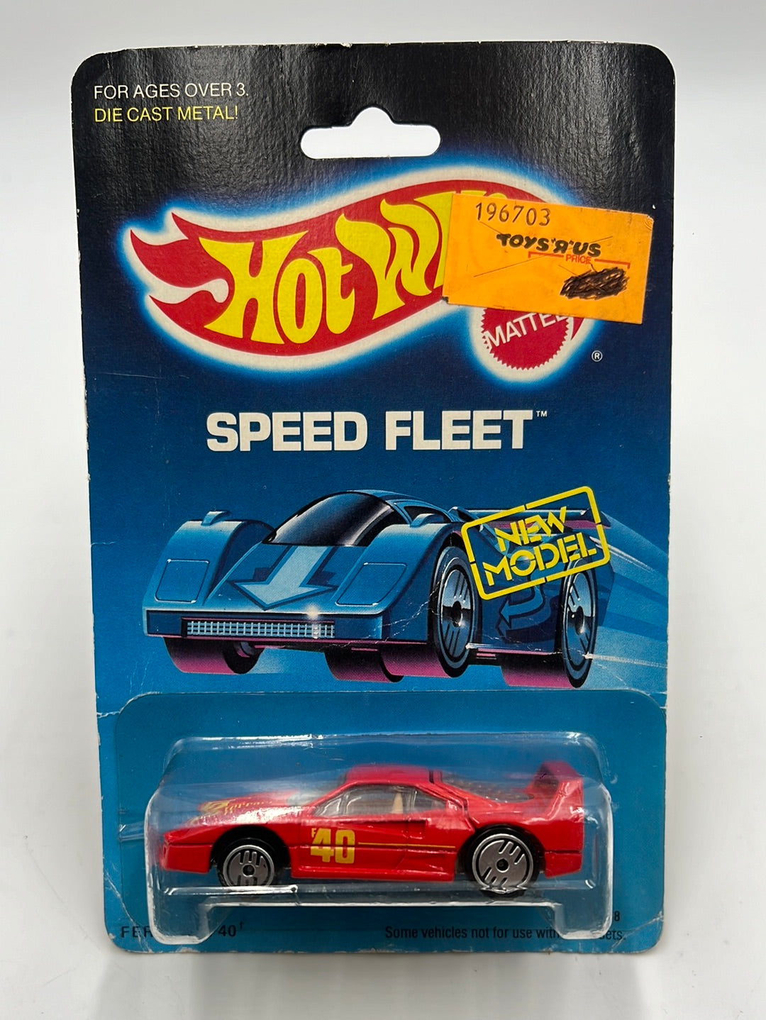 Hot Wheels Speed Fleet Red Ferrari F40 #1468