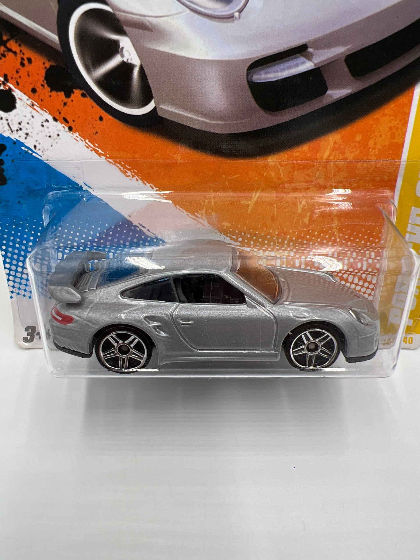 2010 Hot Wheels New Models #14 Porsche 911 GT2 Silver SR